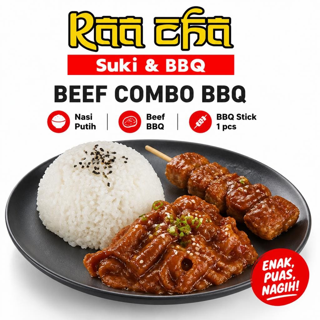 Raa Cha Beef Combo BBQ Raa Cha Suki & BBQ